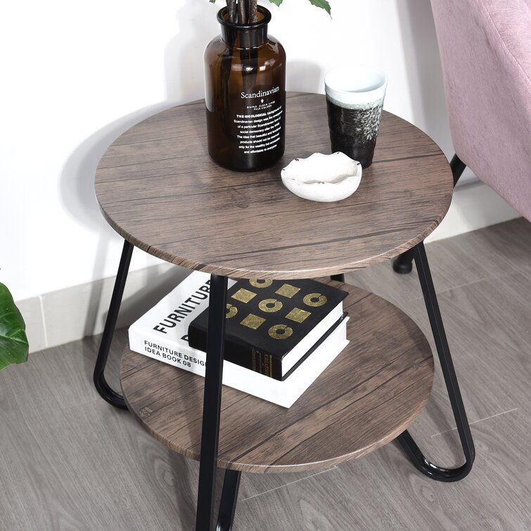 Earline end store table with storage